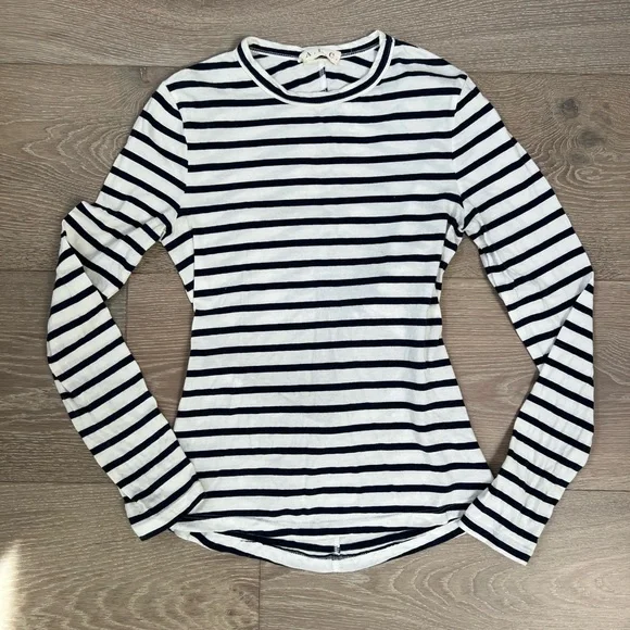 A.L.C. Striped Open Back Top - Picture 1 of 4